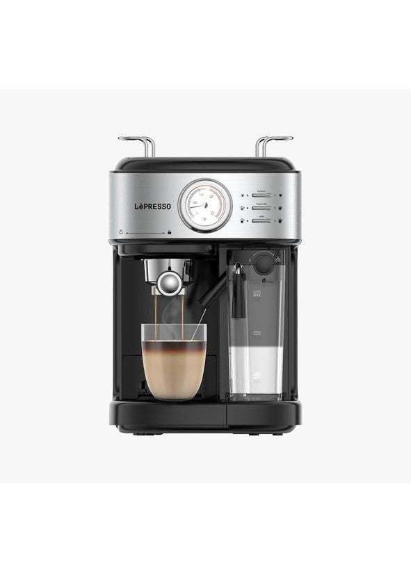 ماكينة قهوة LePresso بضغط قوي 20 بار مع فلتر كبسولات