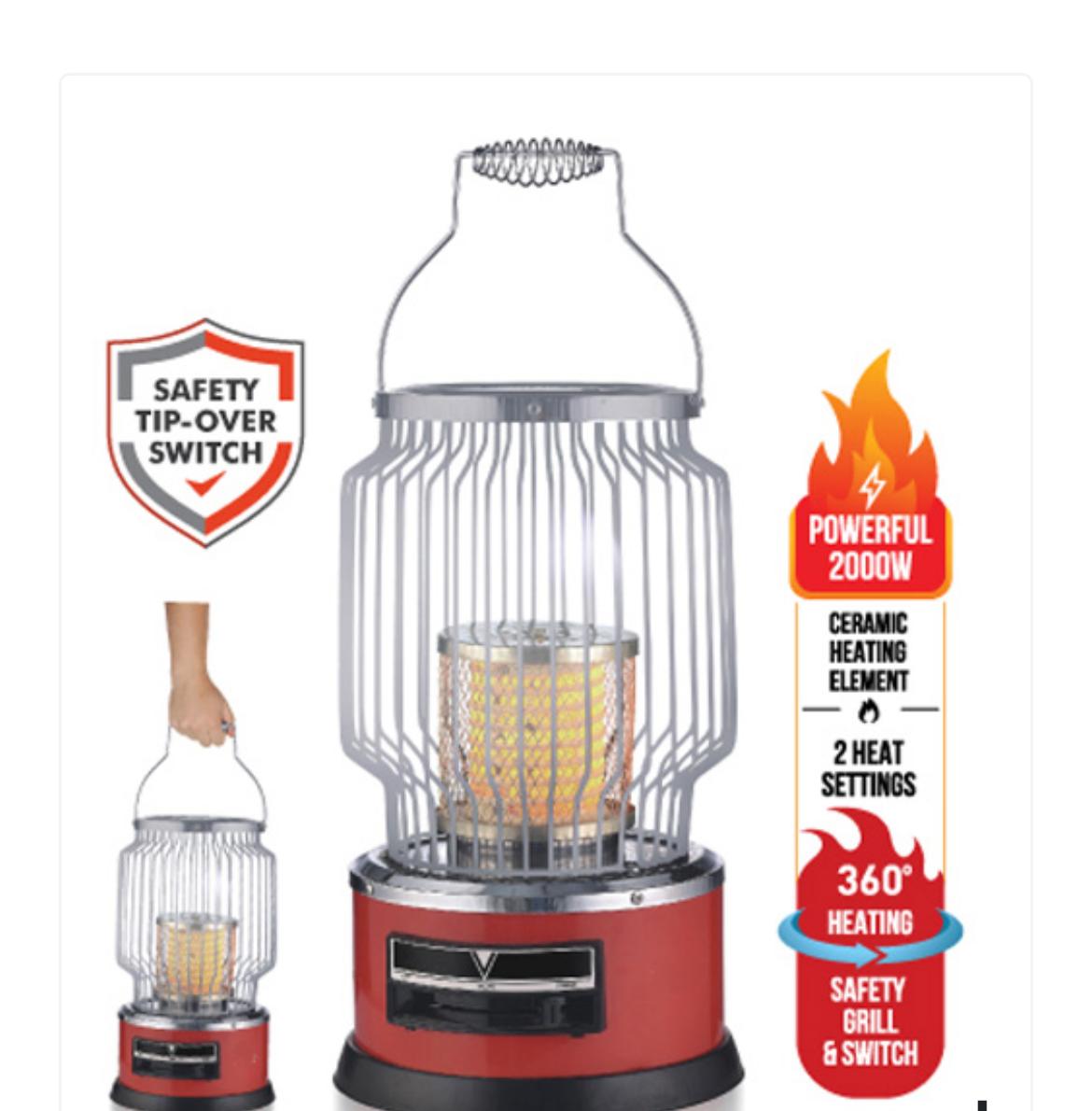 Electric Quartz Room Heater - 2000 Watts