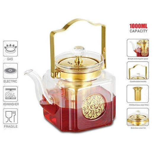 إبريق شاي الزجاجي DLC