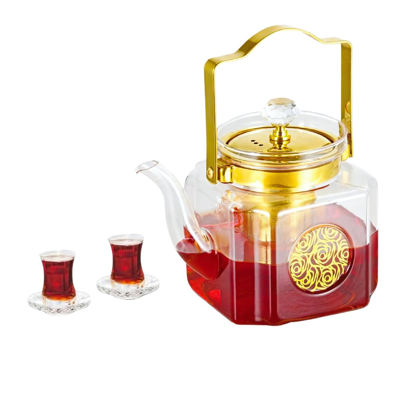 إبريق شاي الزجاجي DLC