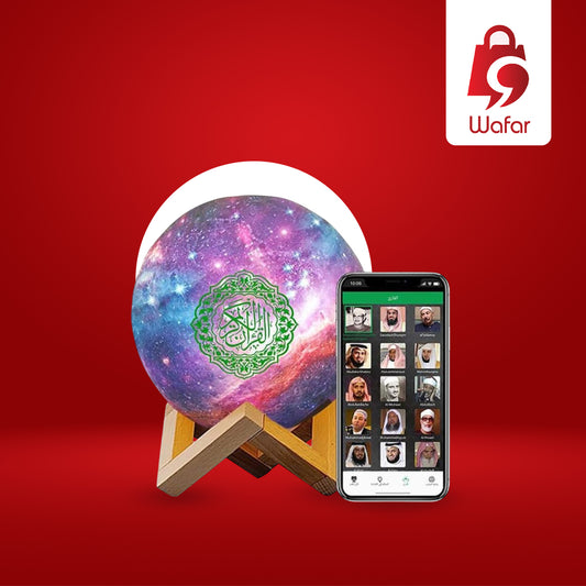 سماعة القرآن الكريم من Kaulbiat – مع مصباح، بلوتوث، وتحكم عبر تطبيق الهاتف