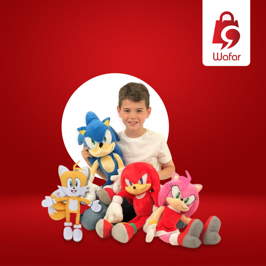 لعبة محشوة أصلية سونيك ذا هيدجهوج 2 – طقم من 4 دمى بحجم 9 إنش