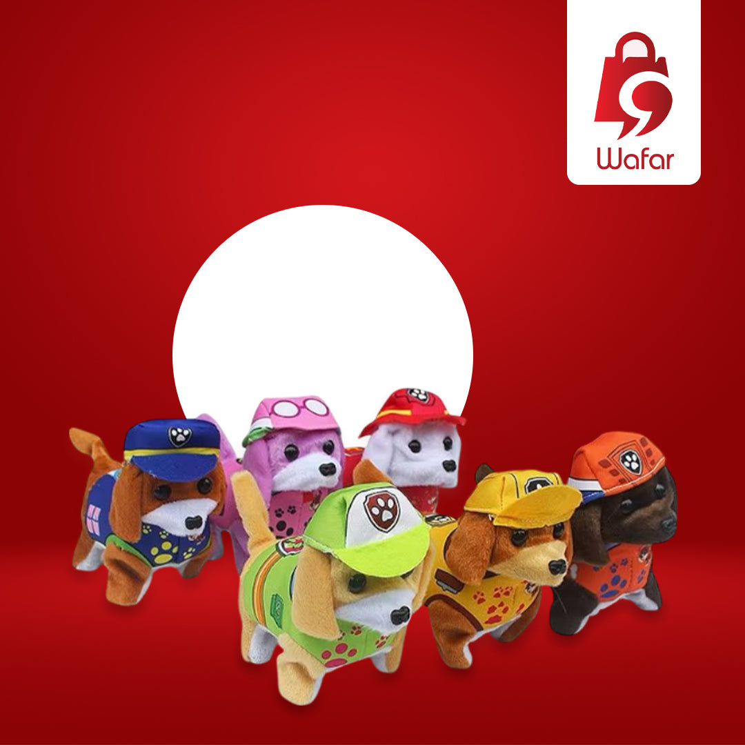 كلب محشو كهربائي يمشي وينبح