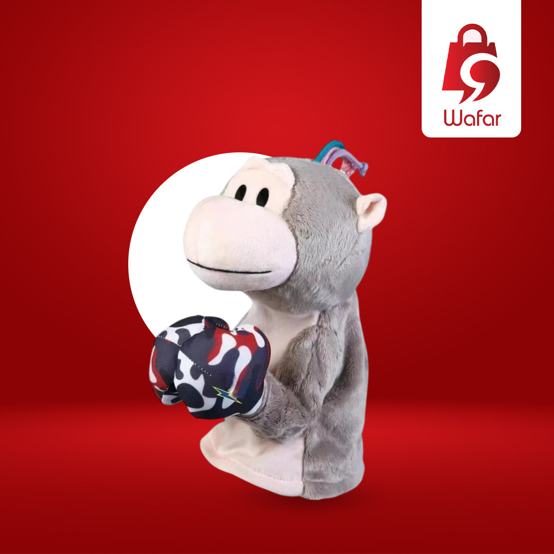 قرد ملاكم – دمية يد لحيوانات الكونغ فو | دمى ملاكمة للأطفال