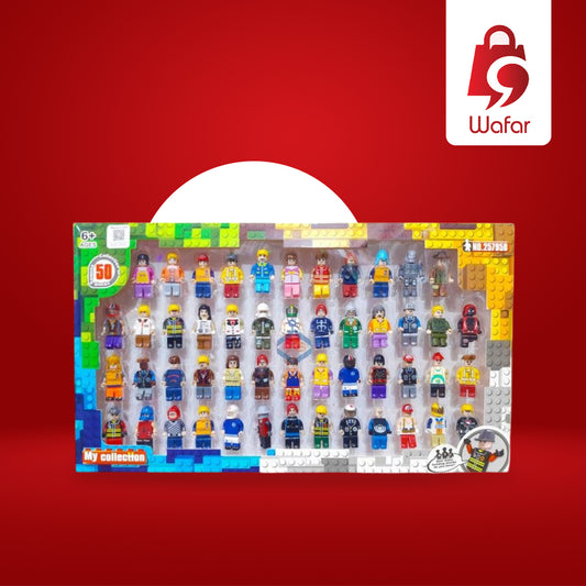 مجموعة فيجرات صغيرة متوافقة مع LEGO – 50 قطعة – موديل 25795B
