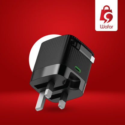 محول Green Lion GaN بقوة 65 واط مع كابل قابل للسحب PD 3.0، بطول 70 سم، حماية متعددة