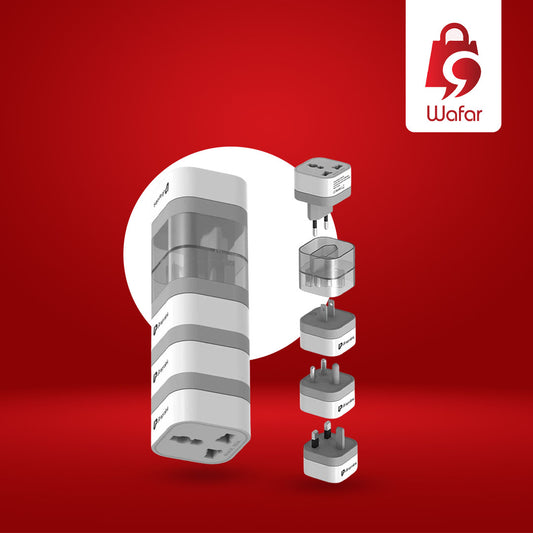 محولات كهربائية عالمية Ultraprolink Travel Qubes (علبة تحتوي على 4 قطع)