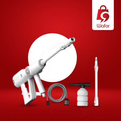 مضخة غسيل سيارات محمول 145 واط 15000 مل امبير أبيض موماكس Momax Clean-Jug Portable Pressure Car Cleaner