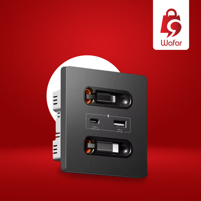 شاحن سريع بقوة 20 واط مع كابلات مدمجة