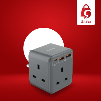 ون بلَغ (OnePlug) مشترك كهرباء 3 منافذ مع شحن سريع بقوة 20 واط