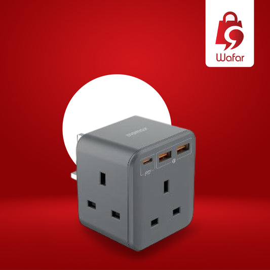 ون بلَغ (OnePlug) مشترك كهرباء 3 منافذ مع شحن سريع بقوة 20 واط