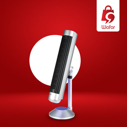 Green Lion Breeze Tower Fan - Silver