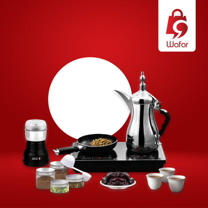 Arabic Coffee/Tea Maker with Coffee Roasting Pan and Coffee Grinder 1000+300W