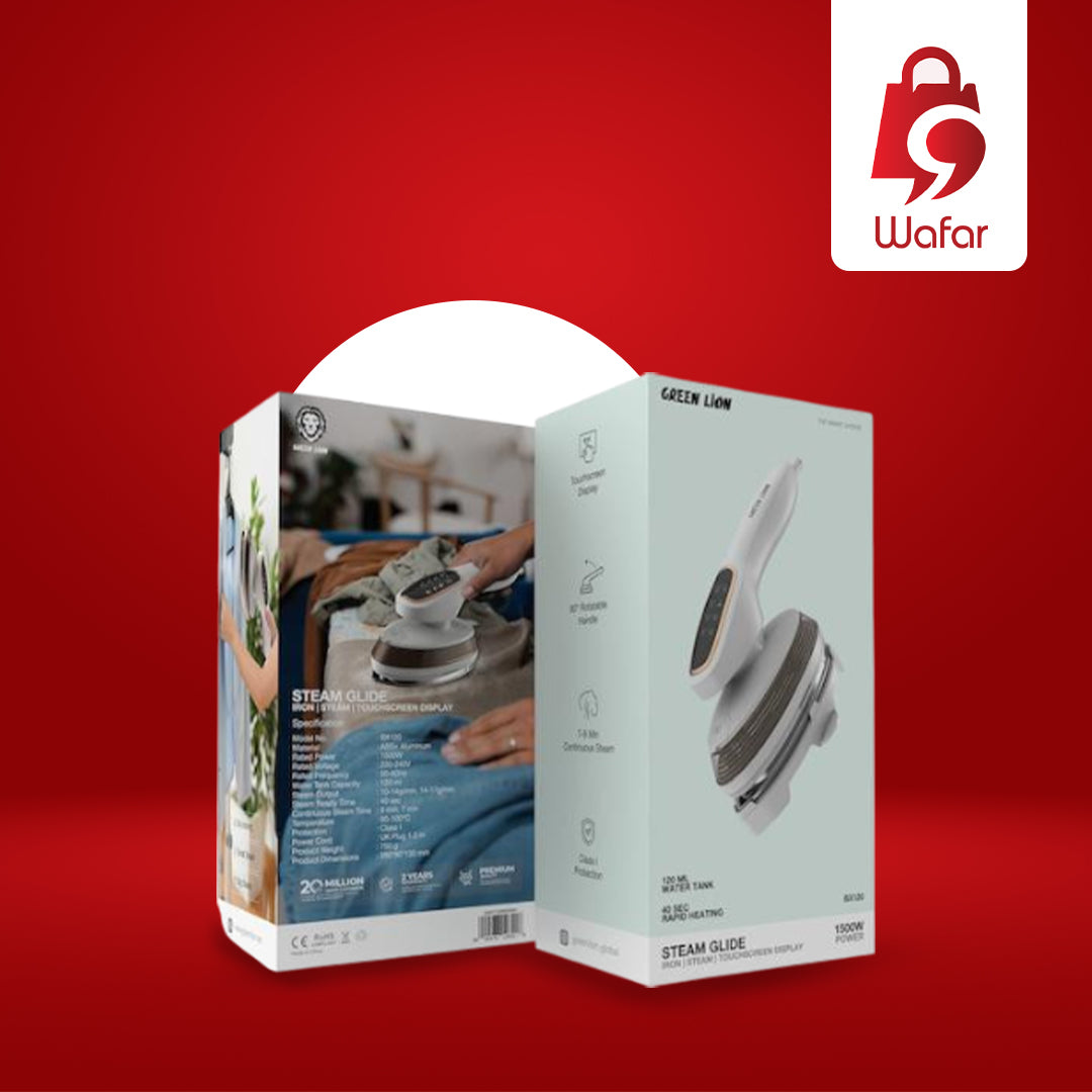 مكواة بخار جرين لاين ستيم جلايد، 1500W، 7-9