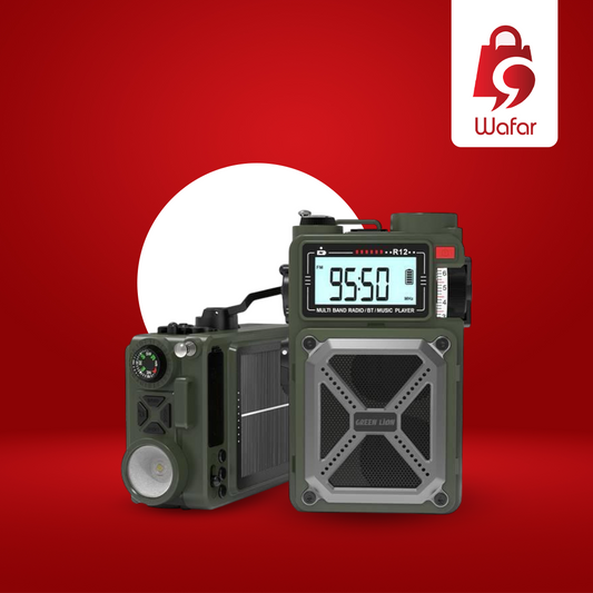 راديو وسماعة بلوتوث Green Lion Vintage Solar Pro مع باور بانك