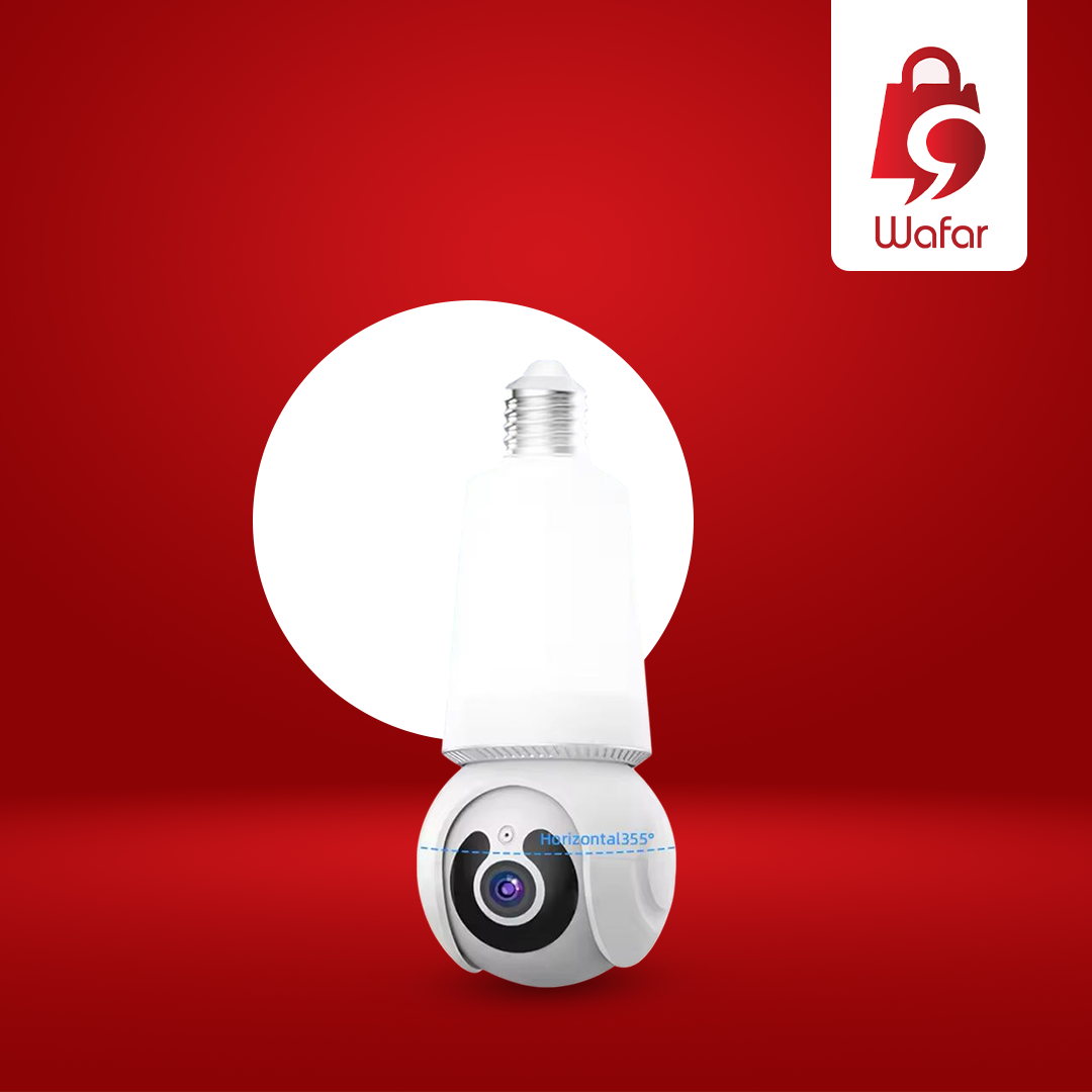 كاميرا مراقبة على شكل لمبة E27 مع إضاءة LED