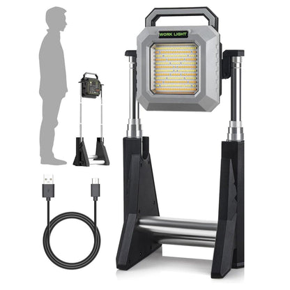 Multi-purpose work light with extendable base - black