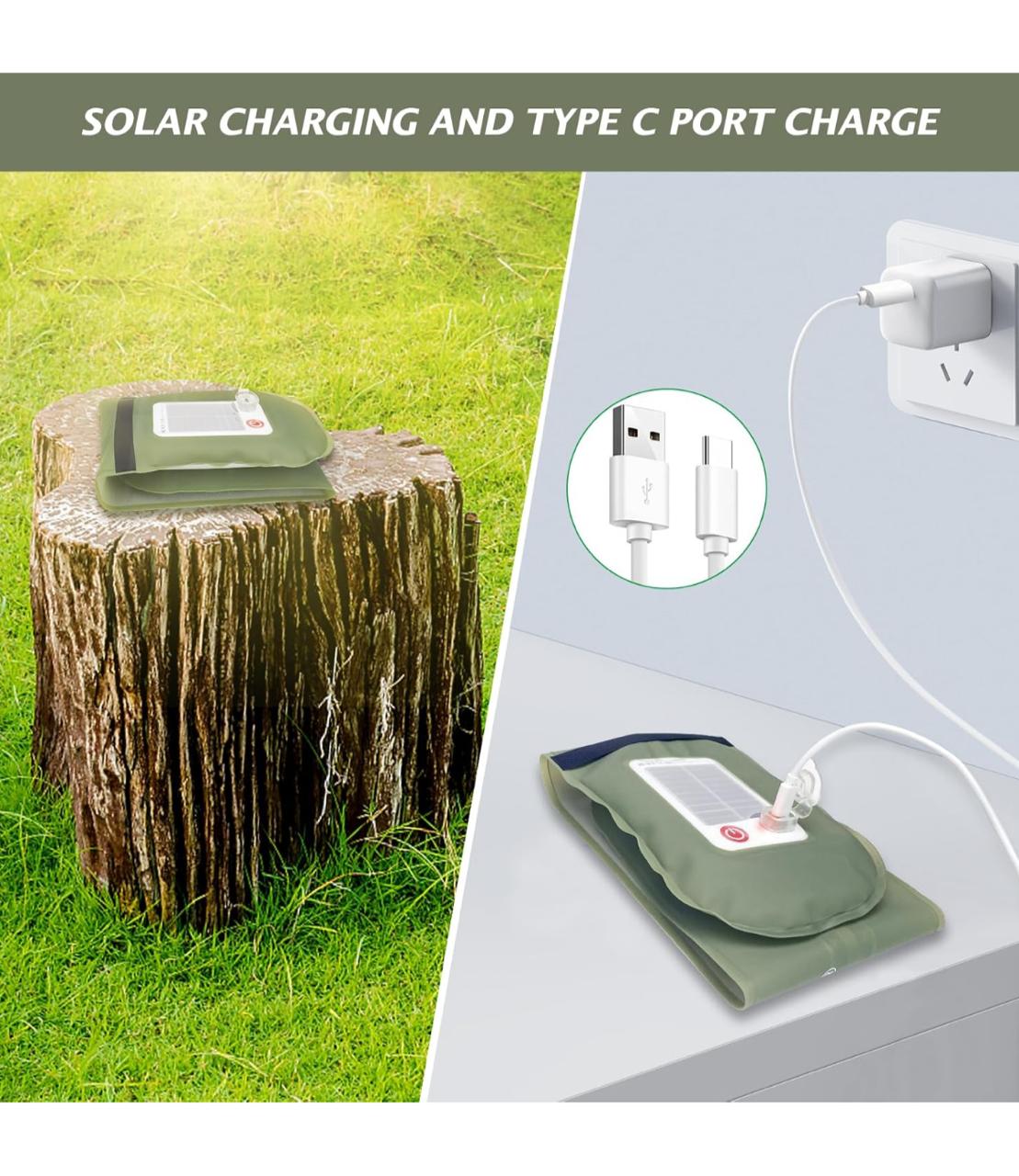 Qoolife 60cm Solar Camping Lights