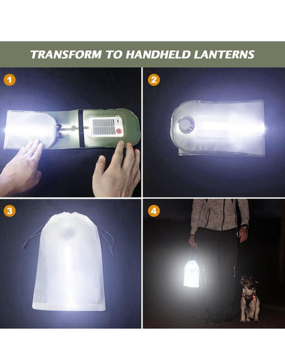Qoolife 60cm Solar Camping Lights