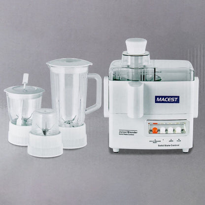 خلاط عصارة كهربائي 4 في 1 بقوة 400 واط من Macest – موديل MC-59105 – أبيض