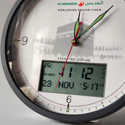 ساعة الأذان الحائطية الرقمية التناظرية من الحرمين HA-7056