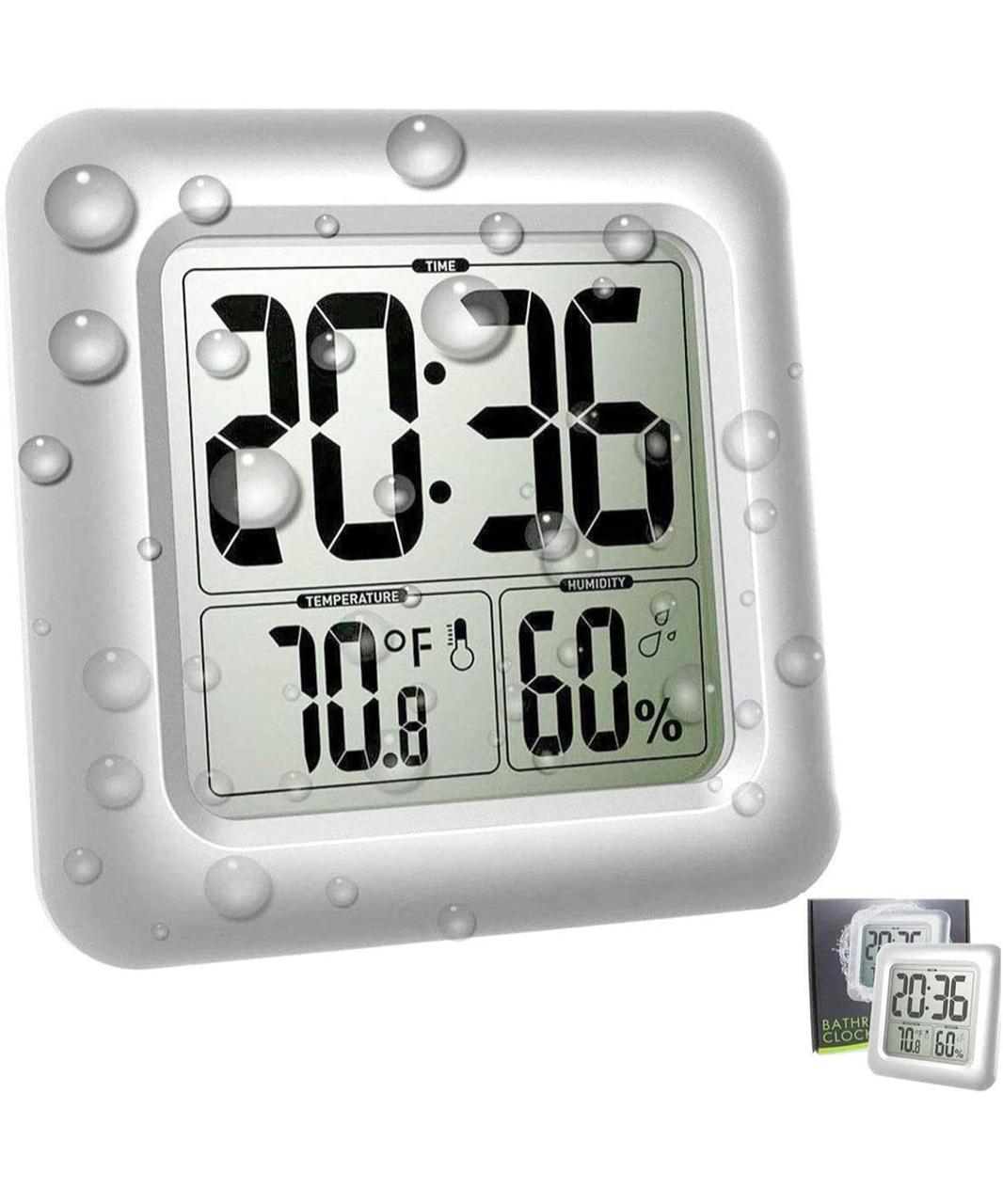 ساعة حائط كبيرة مقاومة للماء للحمام