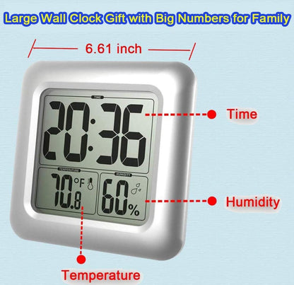 ساعة حائط كبيرة مقاومة للماء للحمام