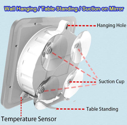 ساعة حائط كبيرة مقاومة للماء للحمام