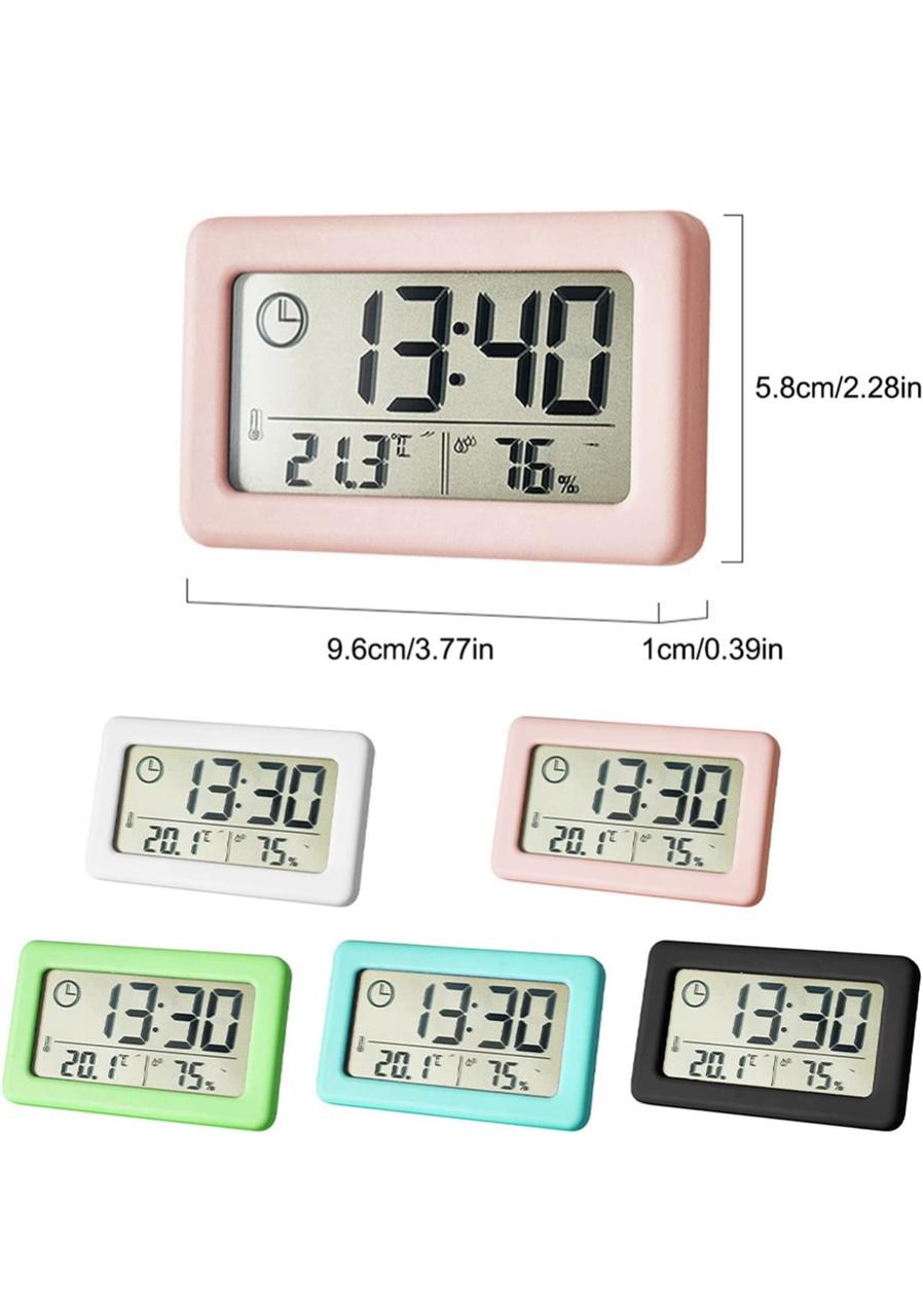 nz منبه رقمي | ساعة منبه رقمية لسطح المكتب مزودة بدرجة حرارة