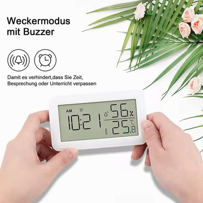 ميزان الحرارة الرطوبة في الأماكن المغلقة مع المنبه