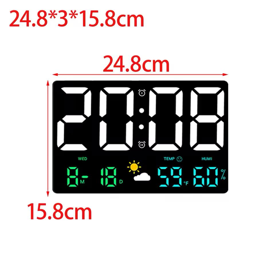المنبه الرقمية عرض السرير على مدار الساعة