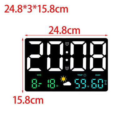 المنبه الرقمية عرض السرير على مدار الساعة