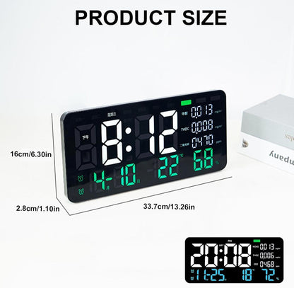 ساعة حائط متعددة الوظائف لمراقبة جودة الهواء مع كشف الفورمالديهايد