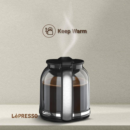 آلة صنع القهوة LePresso 2 في 1 - إسبريسو وتنقيط - ضغط 20 بار - لون أسود