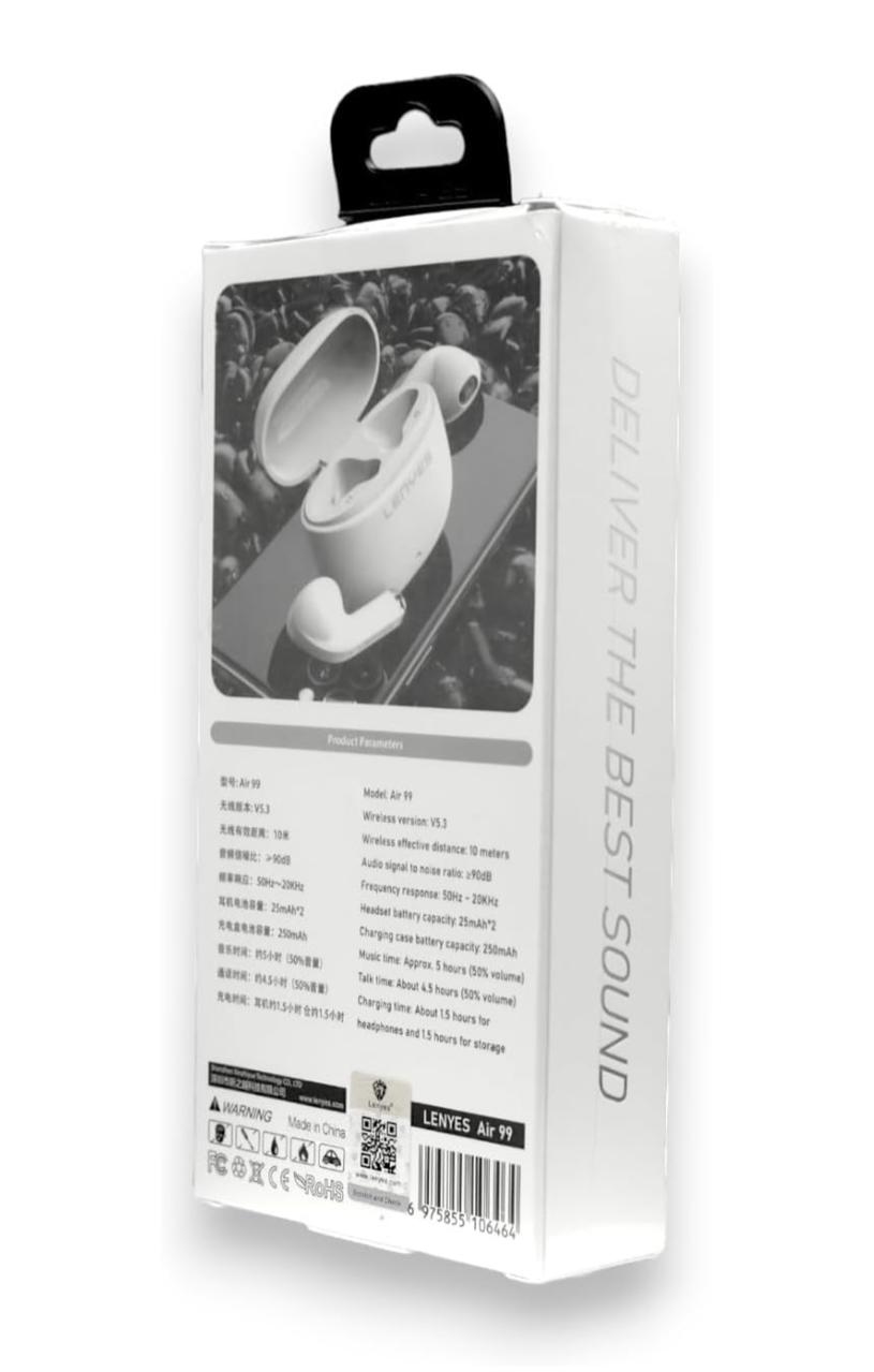سماعة رأس لاسلكية LENYES AIR 99 – بلوتوث 5.3 بلمس ذكي وصوت HiFi ستيريو