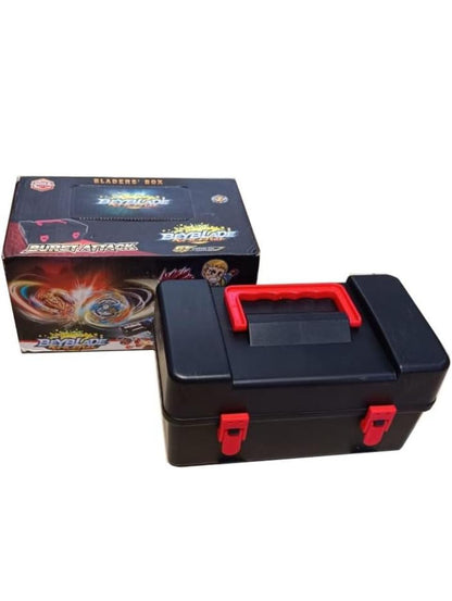 مجموعة إطلاق وصندوق تخزين لبازل بلابل الانفجار 4D – مجموعة بلابل دوران مع قاذف للأطفال – 8 قطع