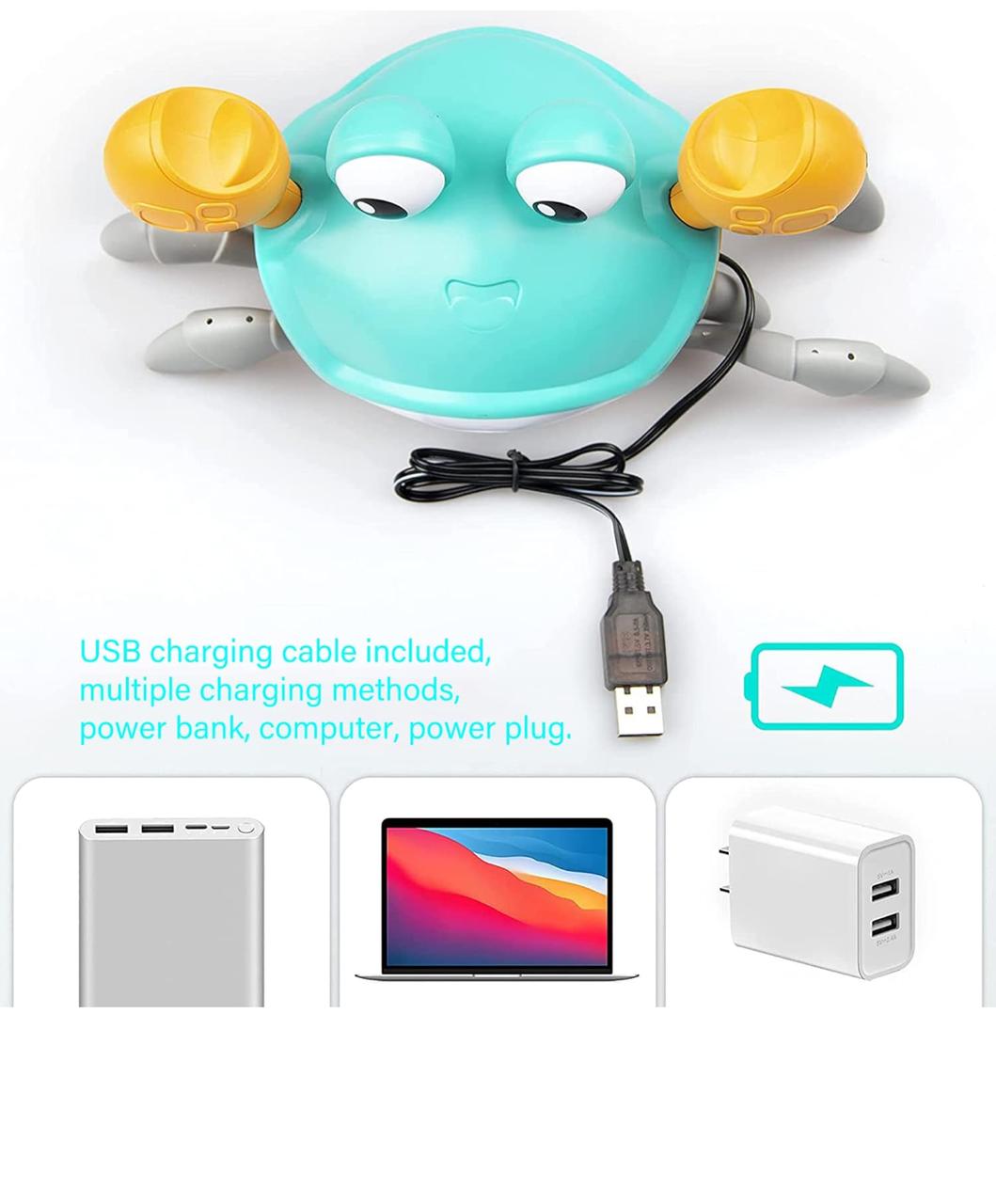 لعبة السلطعون الزاحف للأطفال والرضّع – بلإضاءة وموسيقى