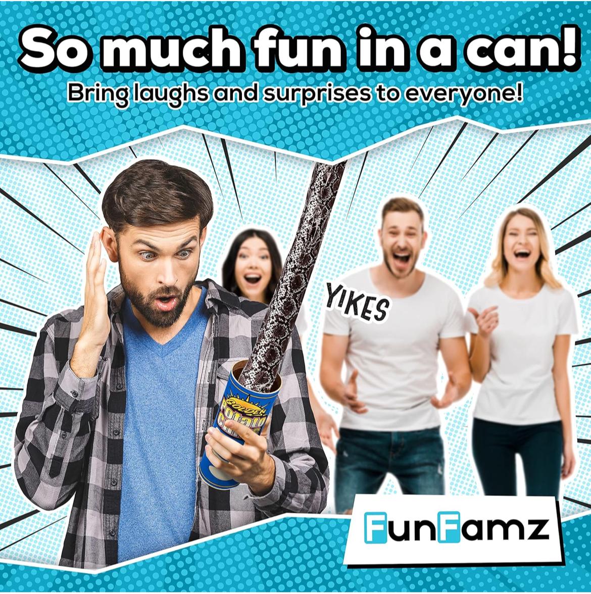 خدعة الثعبان في علبة رقائق البطاطس من FunFamz