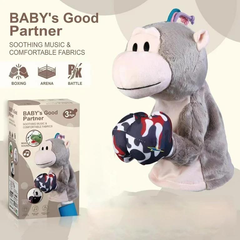 قرد ملاكم – دمية يد لحيوانات الكونغ فو | دمى ملاكمة للأطفال