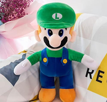 2 دمى محشوة لشخصيات ماريو – حجم كبير 15.75 إنش (40 سم)