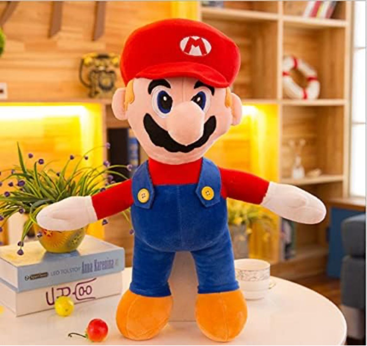 2 دمى محشوة لشخصيات ماريو – حجم كبير 15.75 إنش (40 سم)