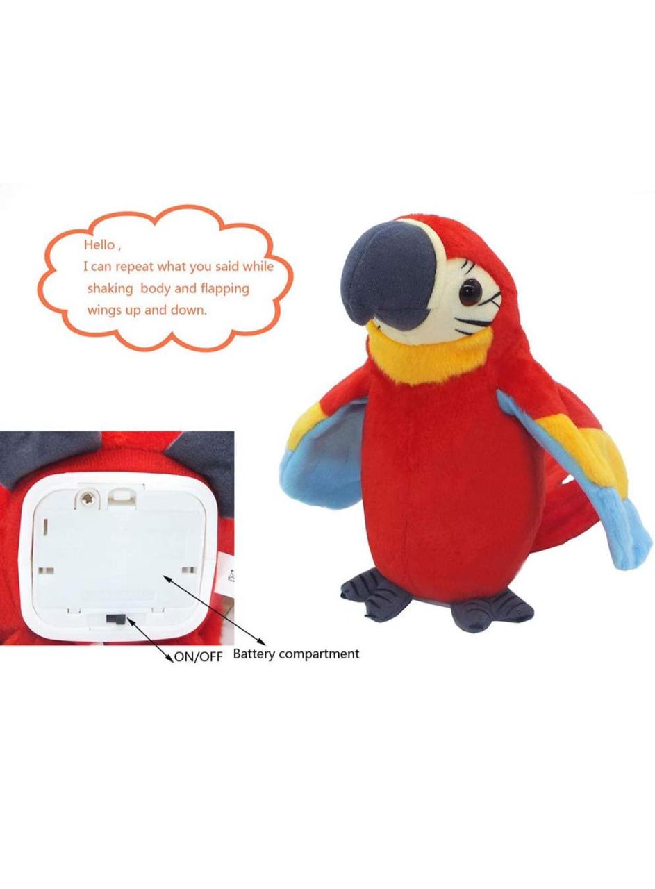 لعبة ببغاء ناطق للأطفال من BuntyTraders – يكرر ما تقوله – ببغاء مكاو محشو ملون يتكلم