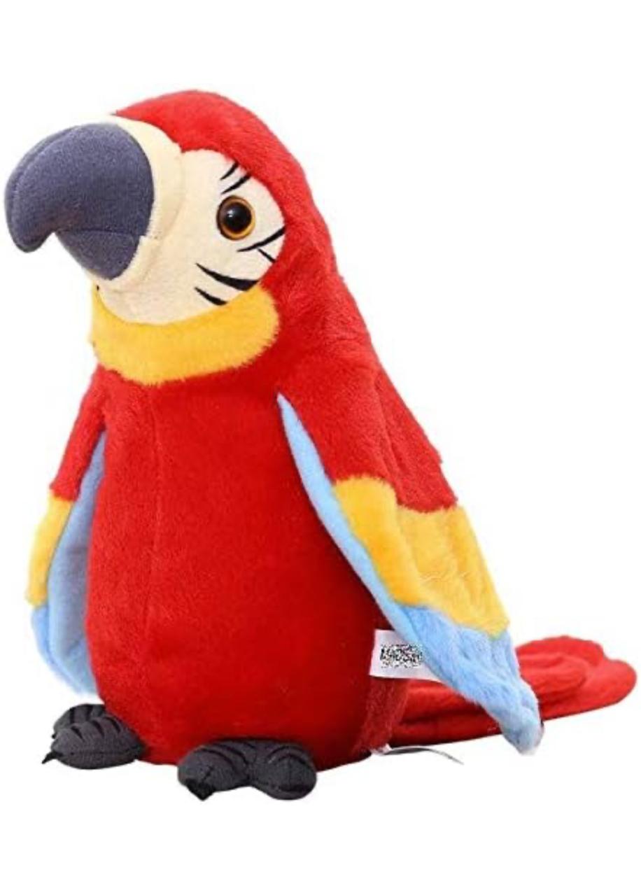 لعبة ببغاء ناطق للأطفال من BuntyTraders – يكرر ما تقوله – ببغاء مكاو محشو ملون يتكلم