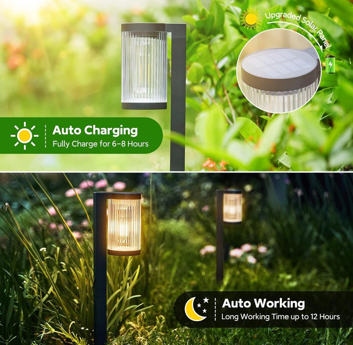 أضواء الممر الشمسية من ELECLINK للاستخدام الخارجي