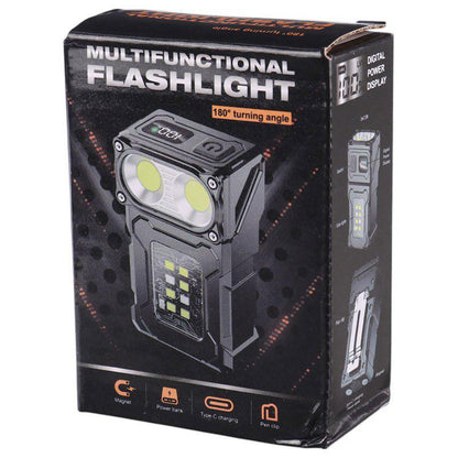 مصباح يدوي صغير متعدد الوظائف ليد كوب