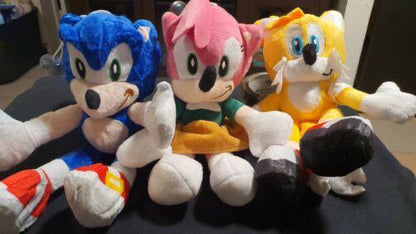 لعبة محشوة أصلية سونيك ذا هيدجهوج 2 – طقم من 4 دمى بحجم 9 إنش