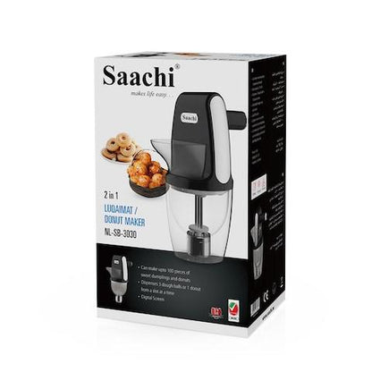 صانعة لقيمات / دونات 2 في 1 من Saachi – NL-SB-3030-BK