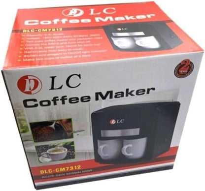 ماكينة تحضير القهوة بسعة 0.3 لتر مع كوبين من البورسلين – DLC-CM7312