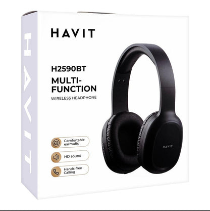 سماعة Havit H2590BT PRO بلوتوث – صوت عالي الدقة وراديو FM ودعم Micro SD
