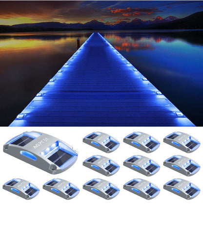 كشافات AGPTEK الشمسية للممرات الخارجية – أضواء سطح